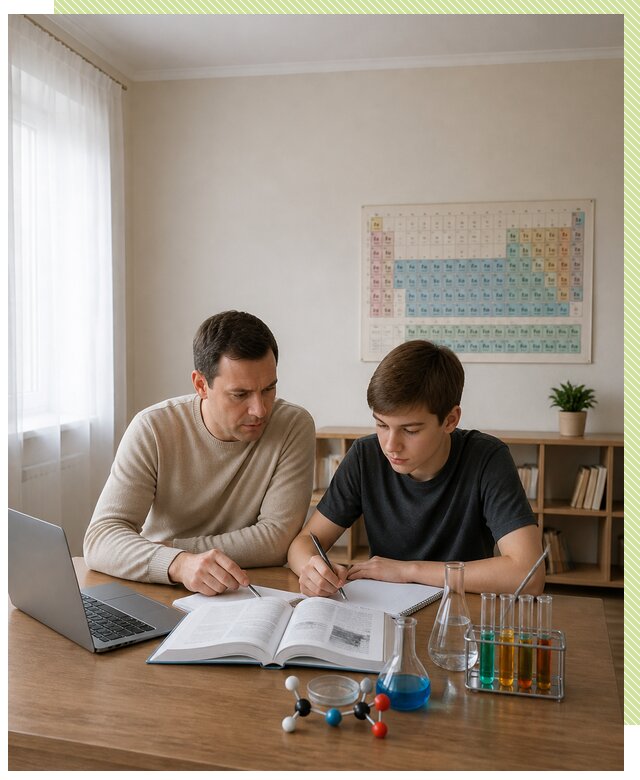 Репетитор по химии 8 класс в Апшеронске по цене от 1230 р. | Репетитор-Пшр